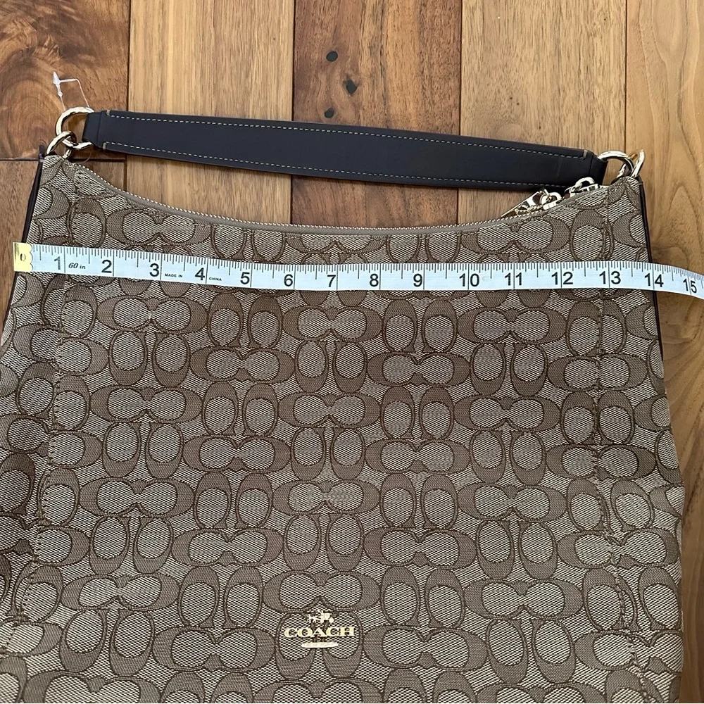Coach Celeste in Signature Canvas Jacquard Convertible Hobo Crossbody Bag